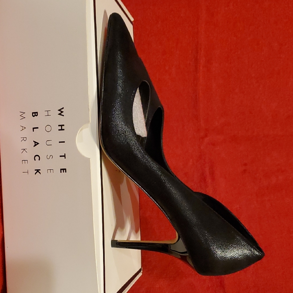 White House Black Market Sleek Black Heels